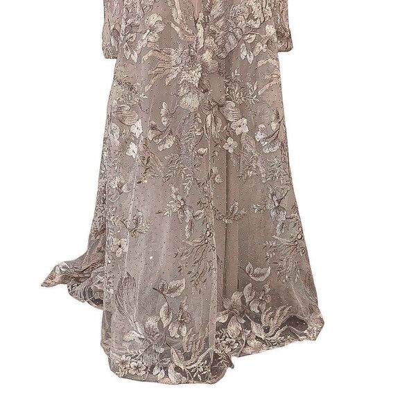 Mac Duggal 20214 Vintage Lilac Gown Long Evening Prom Gala Dress Size 10 Wedding - Picture 11 of 11